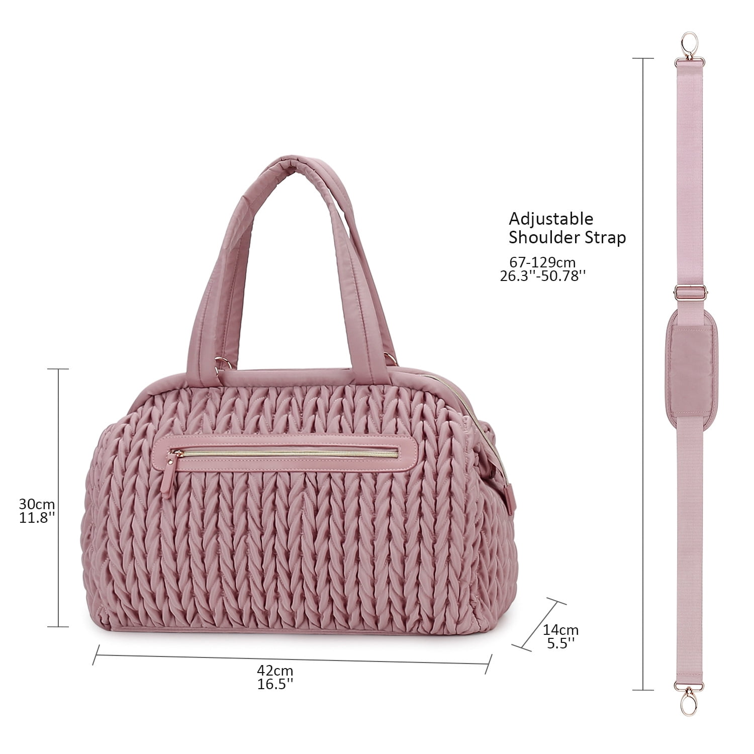 Sunyuer Diaper Tote Bags for Women, Lightweight Travel Work Hospital Maternity Weekender Bag, Crossbody Mommy Bag