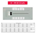 thumbnail image 1 of LV Horizontal Sideways Fuse Box Circuit Breaker Panel Directory Labels/Decals/Stickers for All Electrical Panel/Load Centers (Horizontal 60 Circuits 2 Pcs), 1 of 4
