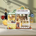 thumbnail image 2 of Rolife DIY Miniature Dollhouse Kit with LED 1/24 Scale Tiny House Making Kit Home Decor Gifts for Adults & Teens (Light Music Bar), 2 of 6
