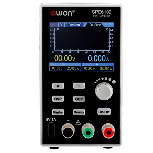 Riwesomey SPE6102 Fuente de alimentación de banco de 200 W Fuente de alimentación digital portátil de un solo canal Fuente de alimentación de CC Herramientas y ferretería No. 4 Riwesomey TO005702-04