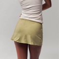 thumbnail image 6 of Jaimenalin Women'S Casual Low-Rise Solid Bodycon Mini Skirt Streetwear Green S, 6 of 7