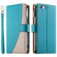thumbnail image 1 of Funda cartera GANGXUN para iPhone 7/8 , cuero PU con tarjetero, cremallera, correa de mano, soporte y protección 408°, 1 of 6