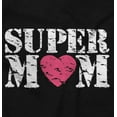 thumbnail image 2 of Super Mom Mother's Day Love Heart Women's Plus Size Graphic Tee Brisco Brands 2X, 2 of 5