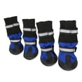 thumbnail image 3 of 4 botines para mascotas resistentes al agua, material de goma y tela elérstica, fáciles de usar, botas para perros reflectantes, transportes y resistentes al desgaste para, 3 of 7