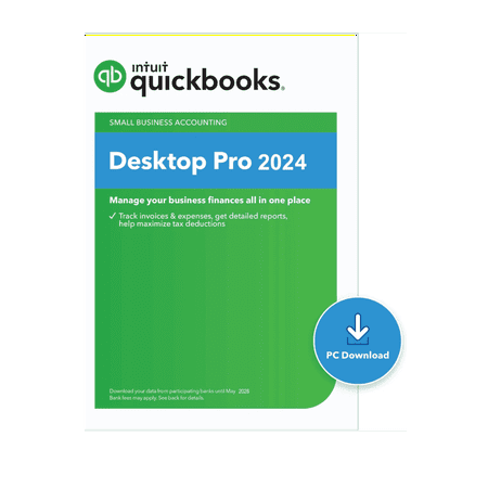 Quick Books Desktop Pro Plus 2024 | Software Key Card & Instructions Booklet | Lifetime - No Subscription | No DVD | 3 Users