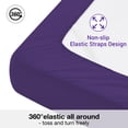 thumbnail image 2 of Viviland King Size Sheet Set - Soft King Bed Sheets - Brushed Microfiber Fitted Sheet with 15" Deep Pockets - Breathable 4 Pieces Sheet Set for King Bed - Bedding Sheets & Pillowcases, Purple, 2 of 8