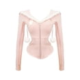 thumbnail image 6 of Japanese Style Kawaii 3 Piece Set Hooded Cute Pink Coat + Casual Vest + Y2k Mini Skirt Sweet Fashion Suit Woman Chic 2023 Autumn, 6 of 6