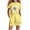 Yellow, variant on Girls Summer Outfits Kids Floral Print Short Sleeve T Shirts and Elastic Waist Shorts 2 Piece Clothing Sets 3-14 Years