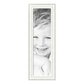 thumbnail image 2 of ArtToFrames 11" x 40" Majestic White Picture Frame, 11x40 inch Silver Wood Poster Frame (WOM-5198),  Pack, 2 of 7