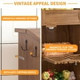 thumbnail image 5 of Onion and Potato Storage Bin Box Kitchen Pantry Cabinet for Fruits Snacks Wooden Bread Box Walnut, 5 of 10