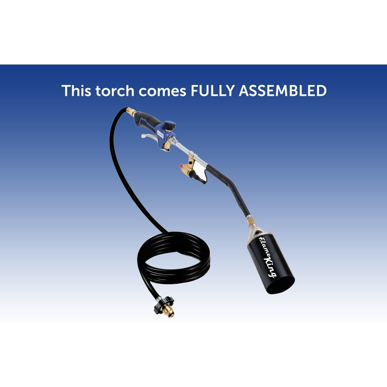 Flame King Propane Torch Kit, Gas Cylinder Ignition, Heavy Duty
