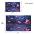 thumbnail image 4 of 24x36 inch Garden Hanging Flag Square Double Sided Flag Garden Garage nd Patio Decorative Flag Night Scene and Butterflies, 4 of 6