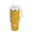 Honey Jars and Bees Pattern, variant on 40 oz Insulated Stainless Steel Tumbler Double Wall Stainless Steel Tumbler with 2-Way Drinking Watercolor Powder Blue Pattern