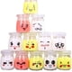 thumbnail image 1 of 12 tarros de yogur de cristal con tapas con diferentes decoraciones de emoticonos, tarro de crema de postre con capacidad de 100 ml, 1 of 8