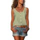 thumbnail image 2 of Blusa sin mangas con botones Camiseta sin mangas con botones simples y holgadas informales de un solo pecho, 2 of 6