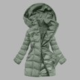 thumbnail image 2 of Veste d'Hiver à Manches Longues pour Femmes avec Fermeture Éclair Composite Manteau d'Extérieur Solide pour Automne et Temps Froid, 2 of 9