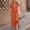 Orange, variant on 2 Piece Outfit for Women,Women Two Piece Set Round Neck Short Sleeve Tops Long Pants Casual Suit Sets