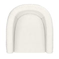 thumbnail image 6 of !nspire Contemporary Velvet Accent Chair - Ivory, 6 of 8
