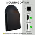 thumbnail image 5 of 24x36 Inch Bathroom Mirror Cabinet with Adjustable Glass Frame, Recessed Metal Framed Medicine Cabinet for Storage, Matte Black, 5 of 9