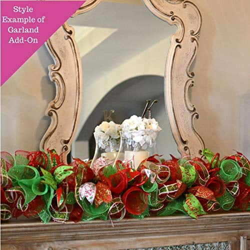 Burgundy Christmas Wreath - Traditional Christmas Decorations Maroon Mesh Holiday Door Decor - Gold Ivory Cream