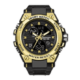 thumbnail image 1 of Reloj Pulsera Táctico Militar BLOOSOM Sanda 739 Impermeable Hombre Mujer Sport Correa Negro bisel Negro Fondo dorado, 1 of 3