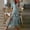 B_Green, variant on Womens Flowy Dresses Long Summer V Neck Loose Floral Print Dress for Women Short Sleeve