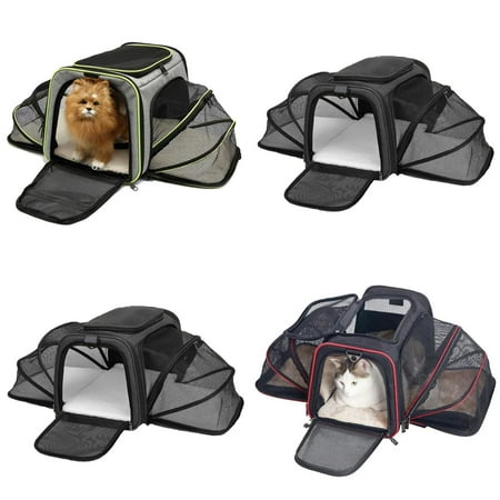 DUFDERIA Convenient Portable Foldable and Breathable Pet Carrier Backpack - Lightweight Shoulder Bag Handbag for Easily Transporting Pets - Ideal for Busy Pet Parents On-the-Go - Great