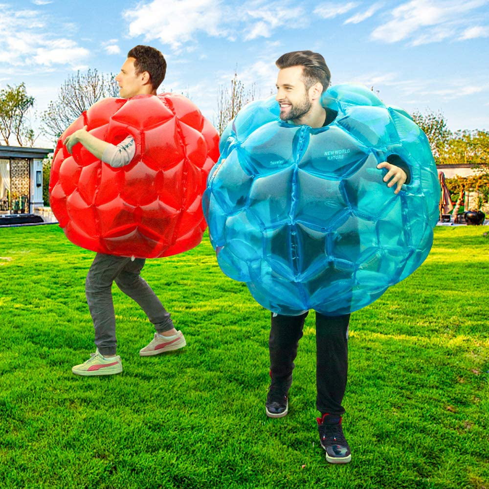 36 inch Buddy Knocker Balls for Outdoor Team Gaming Play X XBEN Human Hamster Ball Set of 2 Inflatable Bubble Bumper Soccer Balls for Kids