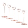 thumbnail image 4 of Table Card Holder, 12cm Space Saving 15Pcs Table Number Holder Heart Shaped Metal  for Birthday Banquets, 4 of 7