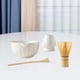 thumbnail image 5 of Juego de 4 piezas de Matcha, batidor y soporte para Matcha, herramientas para hacer té chino, cuenco para té, cuenco para Matcha Blanco brillante, 5 of 7