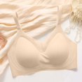 thumbnail image 3 of Xdegoge Women's Ribbed Wireless Bra Stylish V Neck Bralette Breathable Stretchy Lightweight Push Up Bras Casual Soft Everyday Wear with Delicate Lace Trim, 3 of 6
