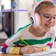 thumbnail image 4 of Auriculares Bluetooth para niños, Auriculares plegables para niño/niña, Auriculares inalámbricos para niños con luz LED, Orejas de Gato y micrófono, 4 of 4