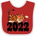 thumbnail image 3 of Inktastic 2022 Year of the Tiger Boys or Girls Baby Bib, 3 of 4