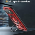 thumbnail image 4 of for Google Pixel 9 Pro/Pixel 9 2024  Case with 360° Ring Kickstand, Dual Layer Military Grade Heavy Duty Shockproof Protection Rugged Phone Case Cover for Google Pixel 9 Pro. SHJ-Black, 4 of 6