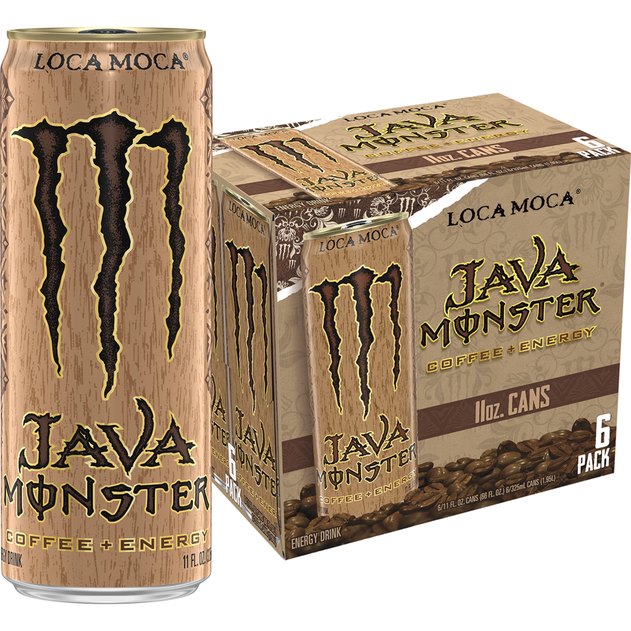 Java Monster, 300 Mocha, Coffee + Energy Drink, 15 fl oz, Single