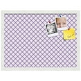 thumbnail image 2 of PinPix 23x17 Custom Cork Bulletin Board Light Purple Clover Poster Board Has a Fabric Style Canvas Finish, Framed in Light Purple Clover, by ArtToFrames (PinPix-539), 2 of 5