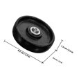 thumbnail image 2 of Phenofice 2 Pcs Roues pour Palette Noir Design Rond Horizontal Remplacement pour Professionnels, 2 of 8