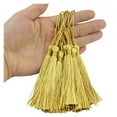 thumbnail image 3 of 100Pcs 13cm Silky Tassels Bookmark Tassels Bulk Soft Craft Mini Tassels with Loops for Jewelry Making DIY Accessories 40 Colors, 3 of 7