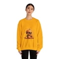 thumbnail image 3 of Pumpkin Skull Dot Day Unisex Heavy Blend™ Crewneck Sweatshirt, 3 of 7