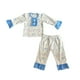 thumbnail image 4 of Últimos estilos de diseño navideño, estilos para niños y niñas, pijamas, estilos de pantalones de manga larga, confeccionados en tela de seda de leche., 4 of 4