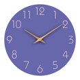 thumbnail image 1 of Reloj de pared redondo silencioso de madera para montar en la pared, decoración para sala de estar, 10 pulgadas, azul, 1 of 7
