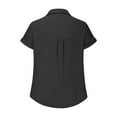 thumbnail image 2 of ZJXFGS Work Blouses for Women 2025 Women'S Shirts Fall Shirts Cute T Shirts Cute Blouses Concert Tops Women'S Tops Going Out Tops Black 4XL, 2 of 4