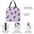 thumbnail image 7 of Purple Grape Lunch Bag Thick Aluminum Foil Lunch Tote for Women Office Picnic Travel Gift, 7 of 7