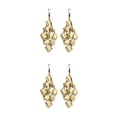 thumbnail image 1 of yingyy 2 Pieces Glitter Earrings Exquisite Multilayer Ear Dangle with Tassels Electroplating Fashion Accessory Valentines Day Gold 2Set, 1 of 6