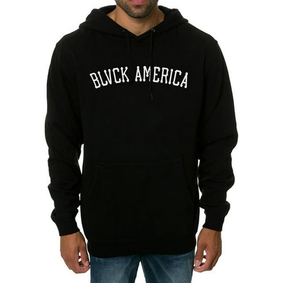 Black Scale Mens The Blvck America Hoodie Sweatshirt, Black, XX-Large