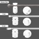 thumbnail image 5 of 2pc Tuya WiFi Motor de cortina eléctrica Control de voz Abridor de robot de cortina con soporte de Eccomum Motor de cortina, 5 of 7