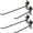 Black, variant on HERFIER 30Pcs Slatwall Hooks Garage Slatwall Accessories Slat Wall Hanging Hooks Hangers 5.9x1.97x0.9in