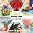thumbnail image 2 of Tarjetas de invitación de felicitación de feliz cumpleaños Pop UP 3D, tarjeta de regalo cortada con láser para niños, tarjetas de agradecimiento, tarjetas de vehículo en miniatura, postal, 2 of 5