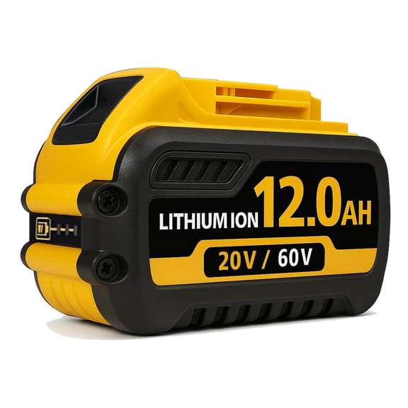 12.0Ah Lithium-Ion Replacement Battery Compatible with DCB612, 20V/60V MAX Cordless Tool Battery Pack, Built-in Protection System, Single Pack