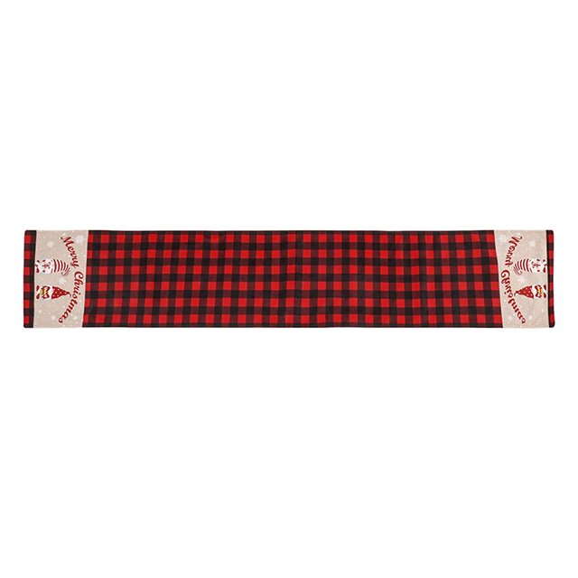 Camino de mesa navideño, mantel a cuadros, mantel decorativo